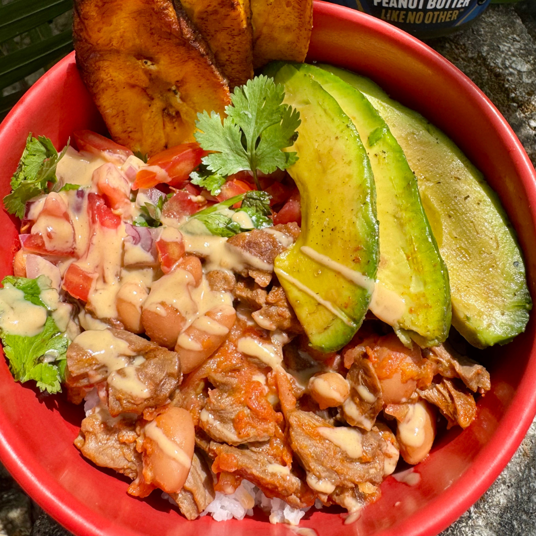 Costa Rican Casado with Peanut Butter Sauce